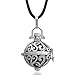 EUDORA Harmony Ball Necklace 18mm Antique Silver Chime Bell Pendant Women Gift, 30