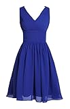MyProm Women's Straps Short Chiffon Bridesmaid Dress Party Dress