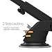 Car Phone Holder, ZACTEK, Long Neck Windshield Phone Holder Sticky Gel Pad Car Mount Compatible with iPhone Andriod Phone Samsung Huawei ZTE VIVO Oppo Google Pixel Galaxy Edge Smartphone (Black)