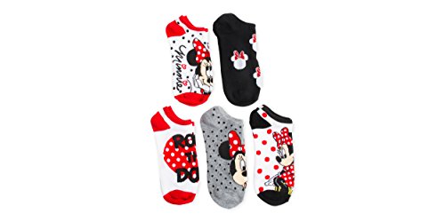 Disney minnie mouse rock the dots 5 pk no show socks