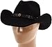 Twister Men's Crushable Dakota Hat, Black, Large