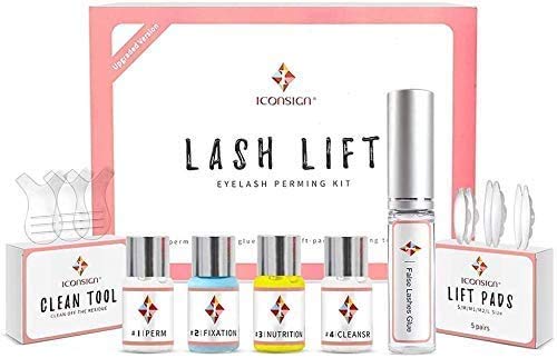 Exeton, Eyelash Perm Kit Full Eyelash Lift Kit – Professional Quality, Semi-Permanent Curling Perming Wave, Lotion & Liquid Set