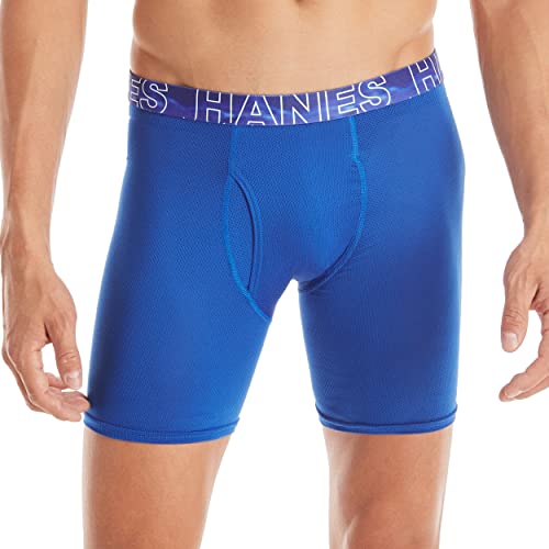 Hanes Men's Underwear Boxer Briefs Pack, MoistureWicking Men's Mesh Underwear, XTemp Cooling
