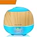 Essential Oil Diffuser, 500ML, InnooCare Wood Grain Aromatherapy Diffuser ,Ultrasonic Cool Mist Humidifier with 7 Color Changing LED Lights and Timer Settings,Waterless Auto off