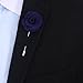 The Ideal Company Men's Flower Cotton Lapel Pin One Size Blue