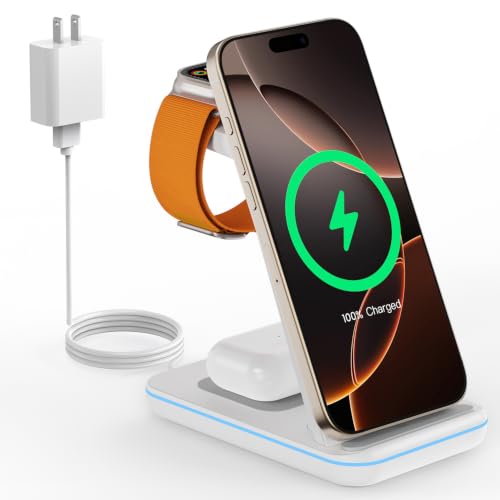 CIYOYO 3-in-1 Wireless Charging Station