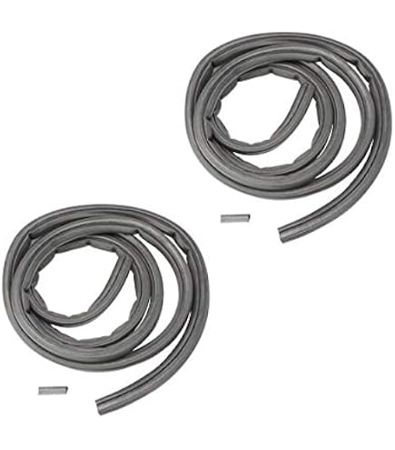 Dodge Ram Crew Cab Rear Door Weatherstrip Seal Set (2002-2008) – PRP, Black Rubber
