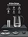 Willsence Electric Kettle, Electric Tea Kettle Stainless Steel Glass Boiler Hot Water Tea Heater with Temperature Control LCD Display, Removable Tea Infuser, 1.7 L, 1200W