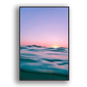 Framed Canvas Wall Art for Living Room, Bedroom Coast and Sea Canvas Prints for Modern Home Decoration Ready to Hang - 16"x24" inches