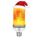 PHILWIN LED Flame Light Bulb Simulated Burn Fire Effect Xmas 4 Modes Flicker Lamps E26 Atmosphere Decor Ative Lamps for Hotel/Bars/Home Decoration/Restaurants(1 Pack)