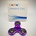 COPRO Anti-Anxiety Fidget Spinner Toy Helps Focusings EDC Focus Toy for Kids & Adults - Best Stress Reducer Relieves ADHD Anxiety and Boredom Purple