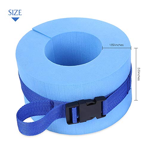 AODD Swimming Arm Bands, Kids Arm Float Discs, Water Aerobics Float Ring, Swim Fitness Training Set, EVA Foam Swim Aquatic Cuffs, Ankles Arms Belts with Quick Release Buckle, for Adult Kids Teenagers