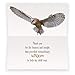 Smiling Wisdom - Teacher Thank You Appreciation Mini Greeting Card and Stretch Stone Bracelet Gift Set - Women Teachers From Parents - Gray White Owl