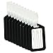 BlueCosto 10x Black Luggage Tags for Suitcases Travel Bag Tag Suitcase Baggage Name Label