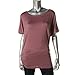 Doublju Womens Short Sleeve Round Neck Drape Dolman Blouse Top