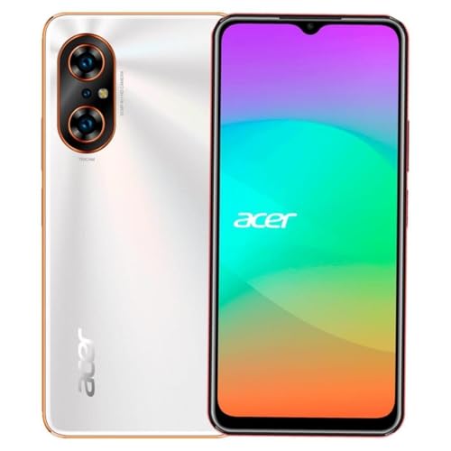 Smartphone Sospiro C3 4G White Orange Qualcomm Snapdragon 680 SM6225 6GB+256GB| Pantalla 6.52"| Cámara 50MP|Batería 5000mAh