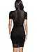 REPHYLLIS Women's Vintage Sexy Clubwear Night Cocktail Party Dress XL Black