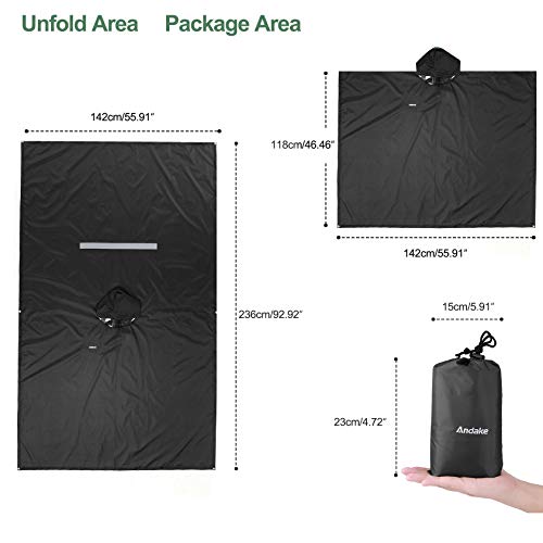6 ANDAKE+Raincoat+Portable+Reusable+Waterproof