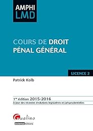 Cours de droit pénal général
