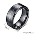 (Free Engraving) Personalized Custom 8MM Stainless Steel Plain Band Ring for Men,Black/Gold Plated/Silver