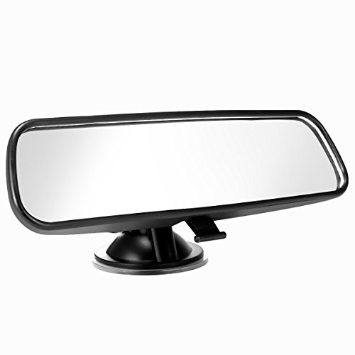 ELUTO Rear View Mirror Universal Car Truck Interior Rear View Mirror Suction Cup Rear View Mirror Adjustable Mirror 8.46"(215mm)