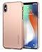 Spigen Thin Fit Designed for Apple iPhone Xs Case (2018) / Designed for Apple iPhone X Case (2017) - Blush Gold
