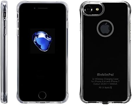 MobilePal Qi Wireless Charging Case for iPhone 7 and iPhone 6(s) [New 2017 Model] (Black)