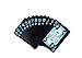 BeeSpring Waterproof PVC Playing Cards Set Pure Color Black Poker Card Classic Magic Tricks Tool, 54pcs/Deck