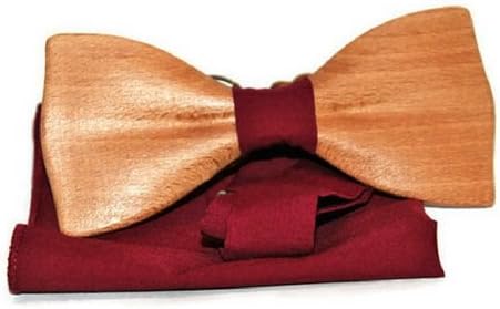 Wooden bow tie in the classic shape, Handmade bow tie from beech wood, casual tie, unisex bow tie
