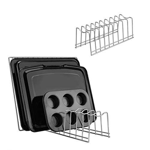 WenZBros Lid Organizer, Kitchen Pot Sheet Lid Rack Holder, Bakeware
