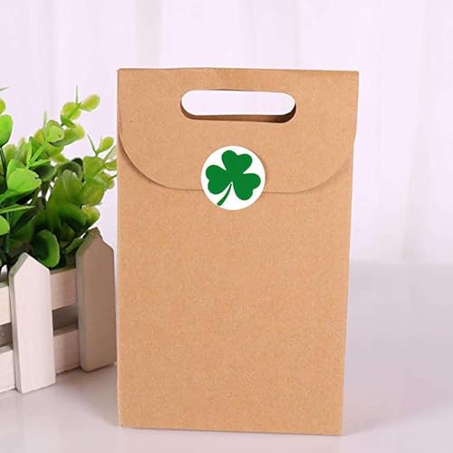 2 Rouleau 1000 Pièces Autocollant Saint Patrick, Autocollants trèfle vert irlandais chanceux, Fête Décorations Scrapbooking Enveloppe Carte sac Cadeau, pour les Cadeaux et la Décoration (3.8CM)