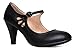 Mary Jane Pumps - Low Kitten Heels - Vintage Retro Round Toe Shoe With Ankle Strap - Pixie By J. Adams