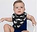 ZANETA Baby Bandana Bibs,Unisex 4 Pack set for Super Absorbent Drooling and Teething Newborns and Toddlers ,100% Cotton,Soft and Adjustable snaps