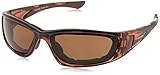 Crossfire MP7 HD brown anti-fog lens, crystal brown frame, foam lined