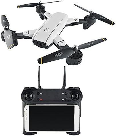 Goodjobb SG700 FPV Foldable RC Drone with 720P HD WiFi 2.0MP Dual Camera Live Video - Headless Mode, One Key Return, Optical Flow, Foldable Arms, Gesture Photographing - White