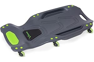 AFF Viking Mechanic's Creeper - Low Profile Ergonomic Design with Padded Headrest - Heavy Duty