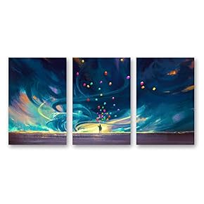 Abstract Dream Place Landscape Painting Artwork for Home...