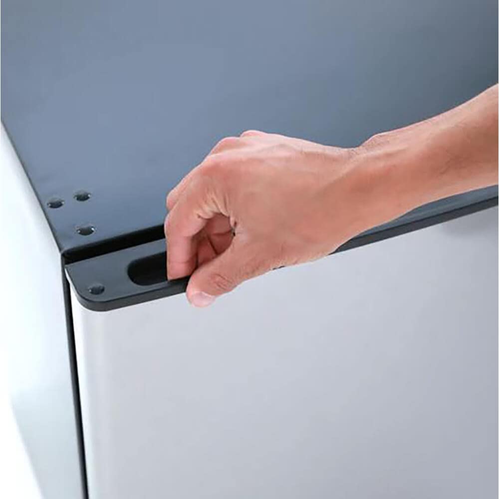 Avanti Mini Fridge Compact Refrigerator for Home Office or Dorm, Features Single Reversible Door Removable Shelves Automatic Defrost and Adjustable Temperature Control, 2.4-Cu.Ft, Stainless Steel