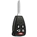 Car Key Fob Keyless Entry Remote fits Chrysler, Dodge, Jeep (OHT692427AA 5-btn, Set of 2)