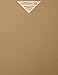 50 Brown Kraft Fiber 80# Cover Paper Sheets - 8.5