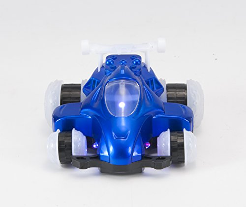 Mindscope Blue Hoverquad Radio Control Stunt Action Light Up LED Vehicle 49 MHz