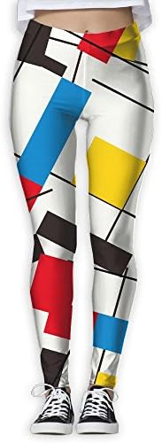 Color Geometric Figure Women's Quick Dry Yoga Leggings Pants Sport Capri Leggings