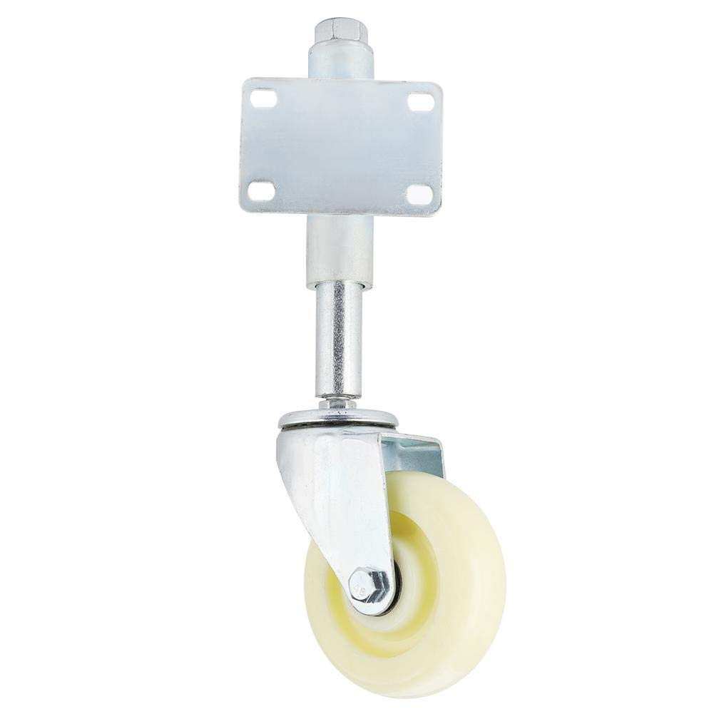 Spring Loaded Gate Wheel, Garage Door Wheels, Gate Wheel 4" Nylon Caster Wheels Spring Loaded Swivel Caster Heavy Duty Load Capacity Wheel Universal Mount 440lbs Load Capacity