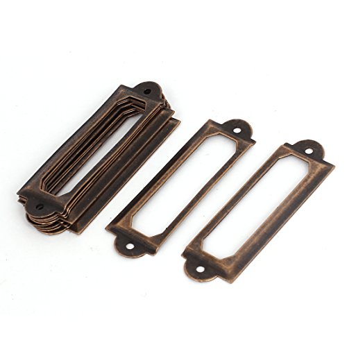 File Cabinet Drawer Name Card Label Holder Frames 60mmx17mm 10 Pcs