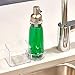 iDesign Clarity Plastic Dispenser Countertop Scrubby Kitchen, Bathroom, Vanity Counter Organization, Soap Pump Caddy