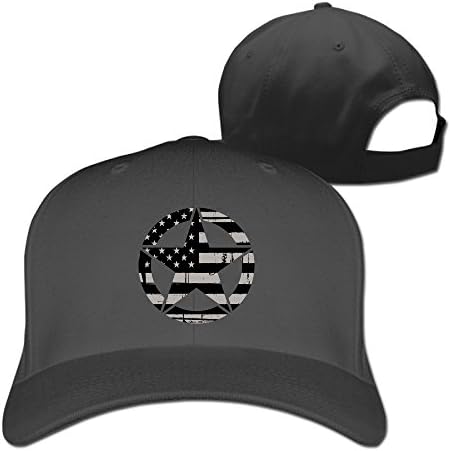 EQQ Army Star Logo Summer Unisex Cap With Adjustable Snapback Outdoors For Men And Women