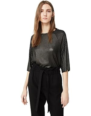 Mango Women's Metallic T-Shirt
