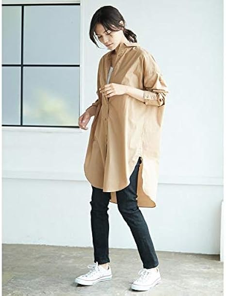 Amazon アメリカンホリック American Holic ベーシックシャツワンピース チェックネイビー M ワンピース チュニック 通販