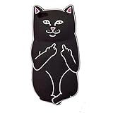 CHOCOCASE iPhone 6/6s Case Black Cat Soft Silicone Bumper Cover Back Skins Thick High Fashion Brand Unique Cool Cute Lovely Gift for Kids Teen Girls Women Men