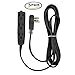 BindMaster 8 Feet Extension Cord/Wire, 3 Prong Grounded, 3 outlets, Angled Flat Plug, Black (3 Pack)